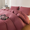 Washed Cotton Duvet Cover – Minimalist Solid Color Bedding