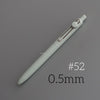 A close-up view of a light green Uni ZENTO Quick-Dry Gel Pen with a silver clip and 0.5mm tip.