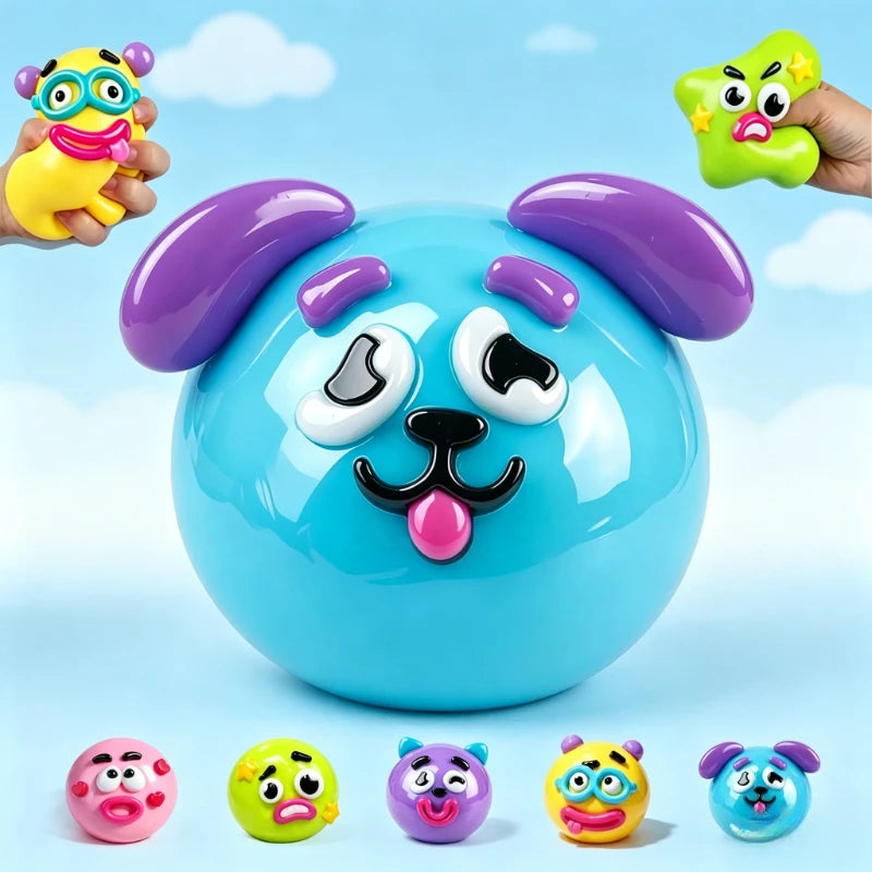 Dog Face Swap Squishy Toy