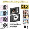 Compact Retro Digital Camera with 4K Video