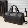 Herren Leder-Reise-Duffeltasche mit Schuhfach