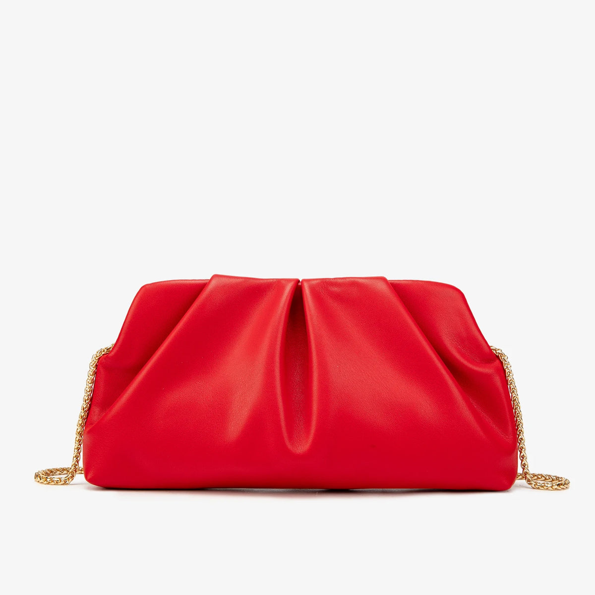 Elegant Chain Shoulder Bag with Crystal Accents