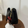PU Leather Shoulder Bag with Cherry Pendant