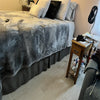 Elegant Pleated Bed Skirt - 14 Inch Drop, Wrinkle & Fade Resistant