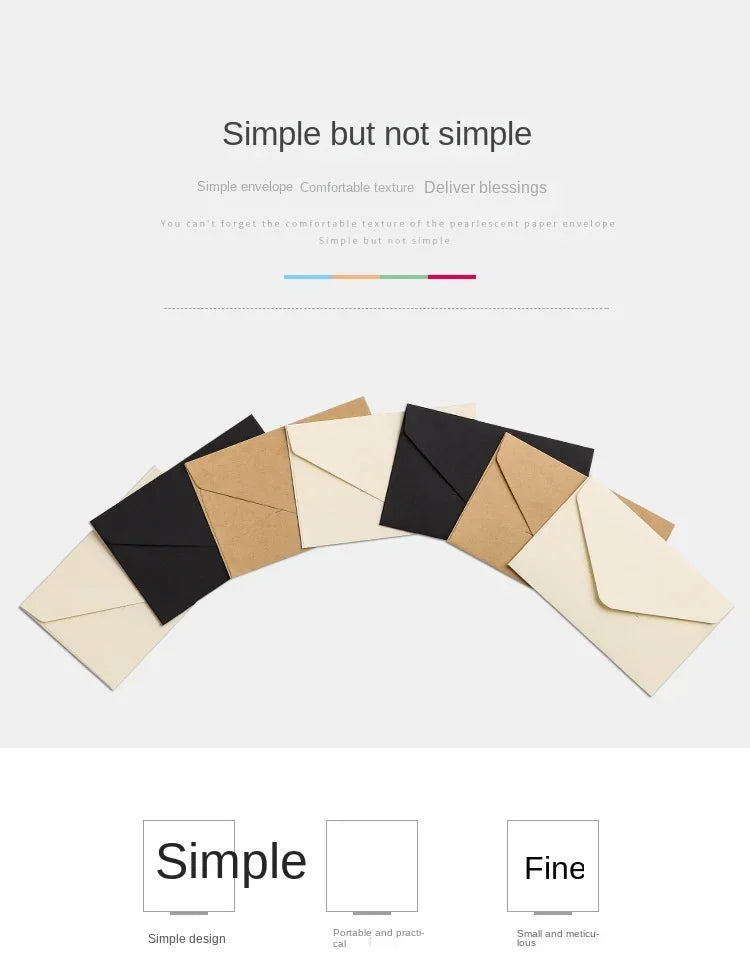 Classic Kraft Paper Envelopes with Window for Weddings & Gifts