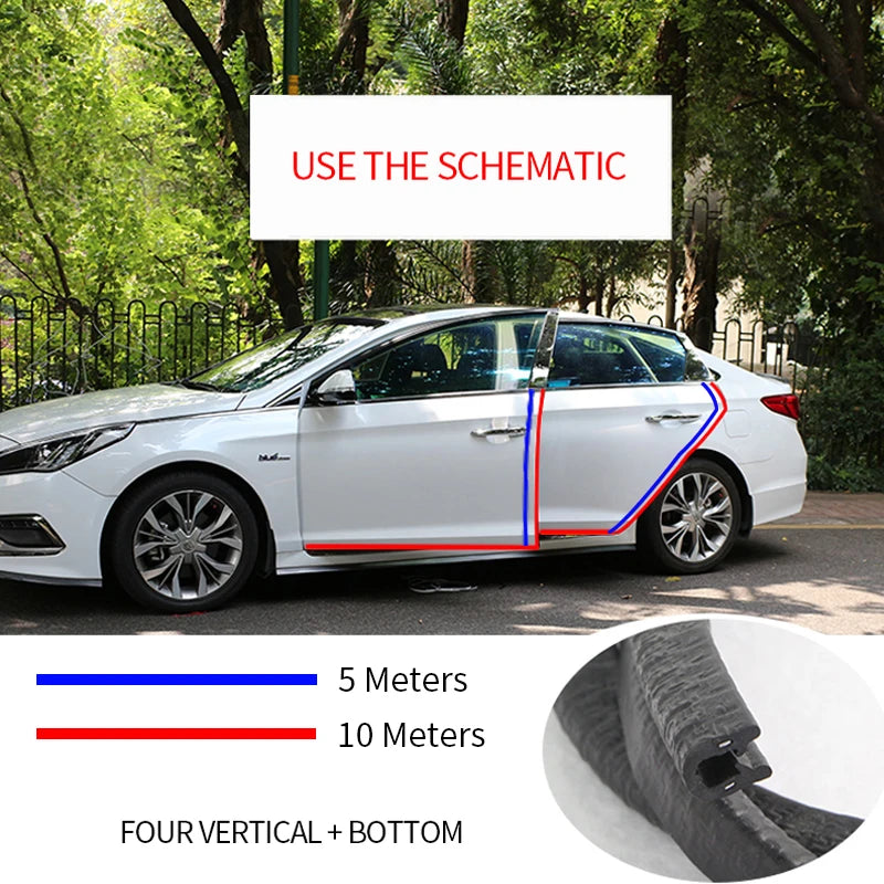 Universal Car Door Edge Protector Strip