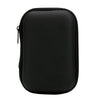 Black portable electronics organizer pouch designed to hold cables and accessories.