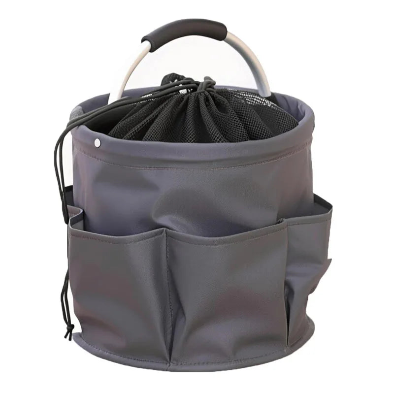 Foldable 17L Storage Organizer Basket with Carry Handle