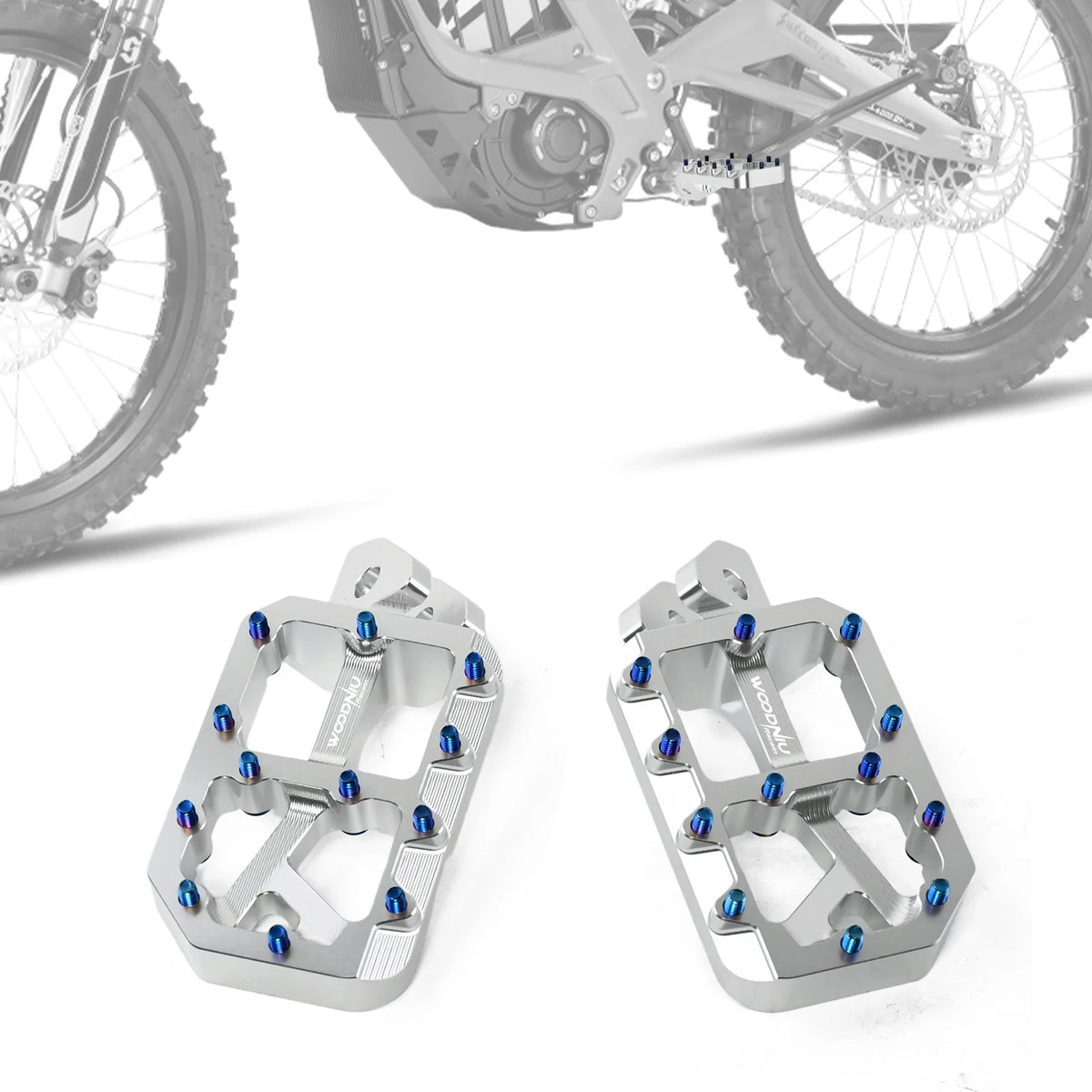 Aluminum Foot Pegs for Surron Light Bee X and Segway E-Bikes
