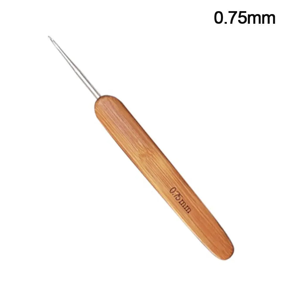 Bamboo Handle Crochet Hook Set with Ergonomic Grip