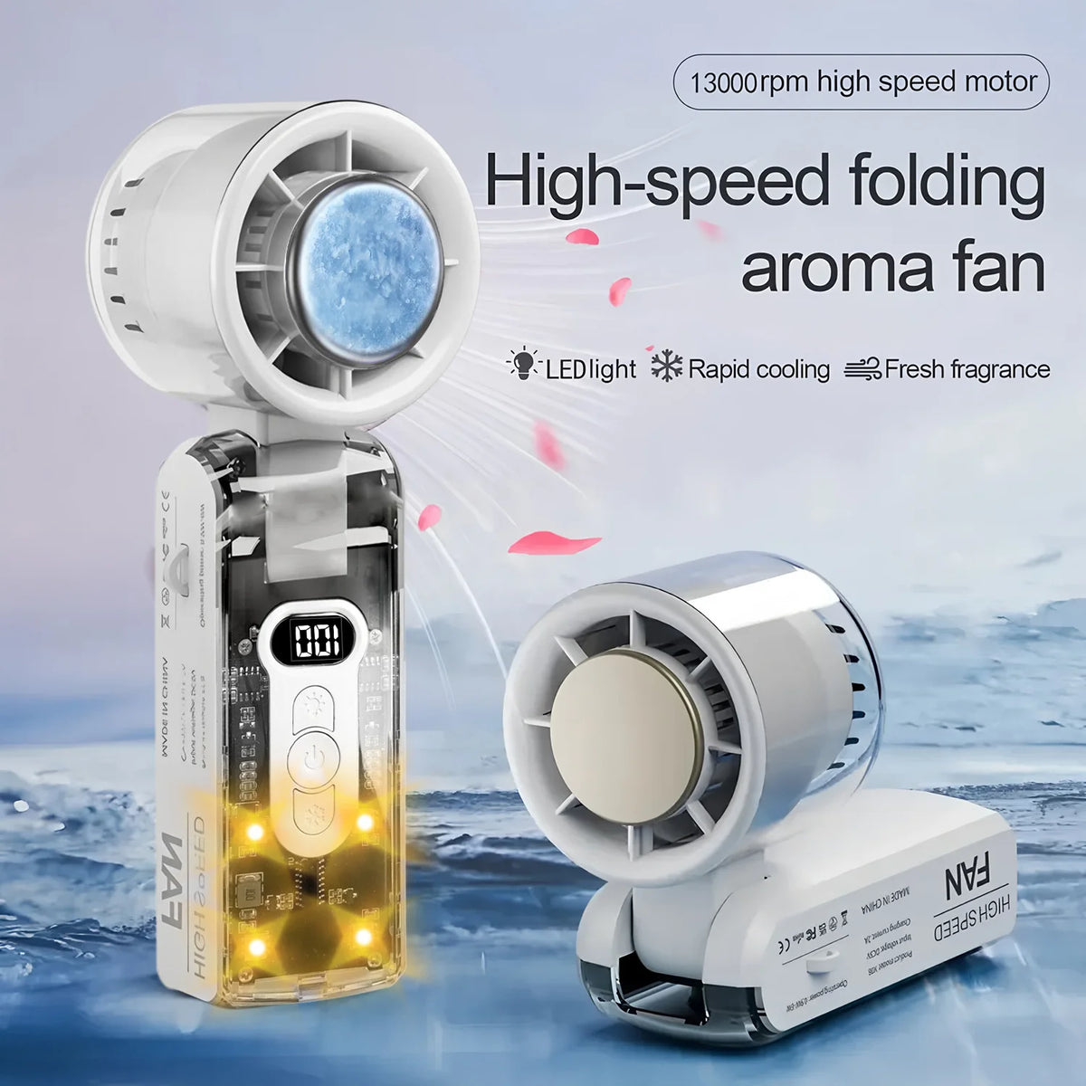 Ventilateur Portable Rechargeable Haute Vitesse