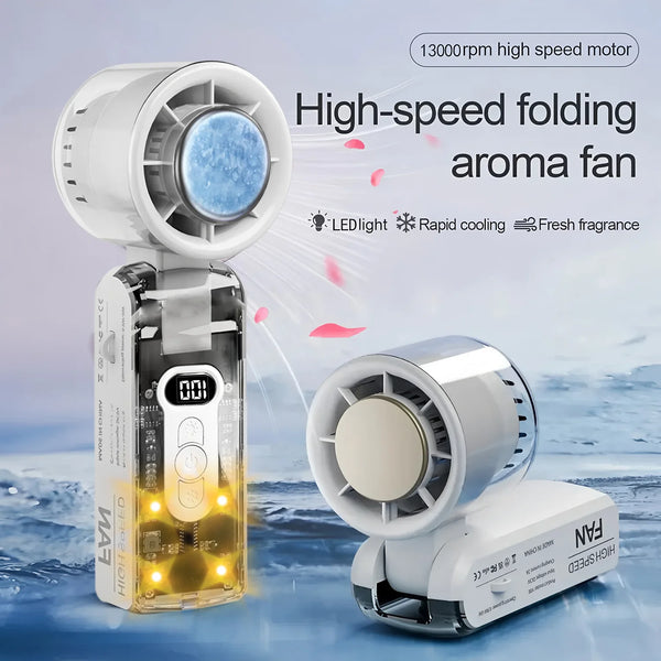 High-Speed Rechargeable Handheld Electric Fan