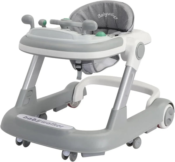 2-in-1 Convertible Baby Walker with Removable Activity Tray