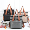 Insulated Double-Layer Lunch Tote with Shoulder Strap