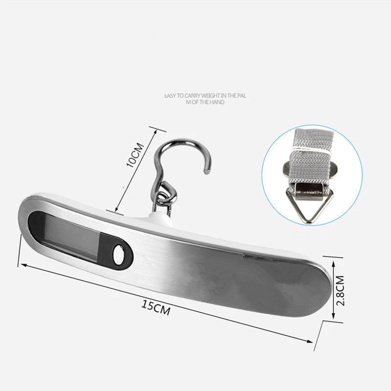 Portable Digital Luggage Scale with Backlit Display
