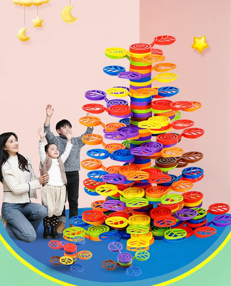 Rainbow Balance Tree Stacking Game