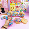 Rainbow Dumpling Squishy Stress Relief Toy with Bamboo Steamer