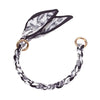 Decorative Silk Scarf Bag Chain with Detachable Bow