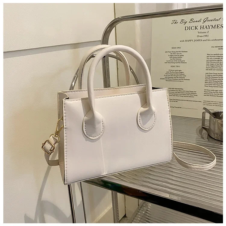Minimalist Square PU Leather Crossbody Bag