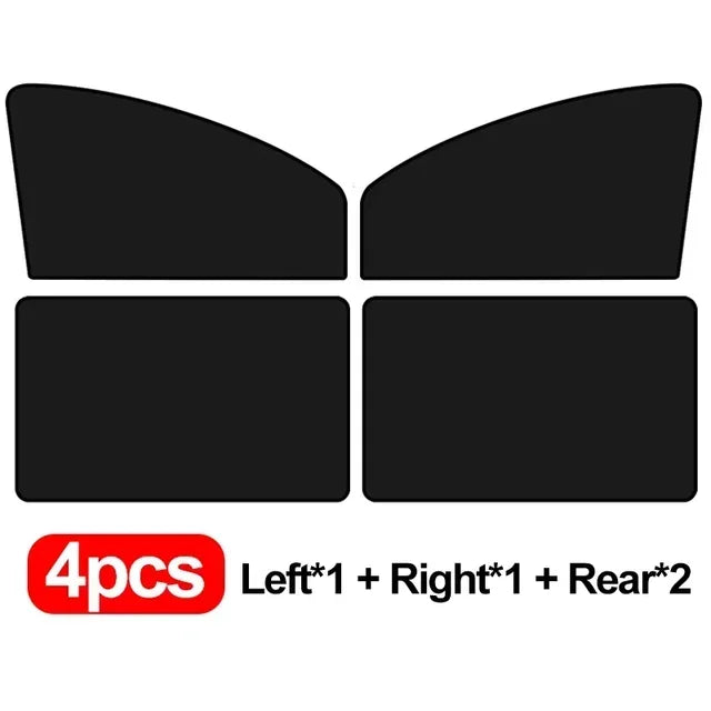 Magnetic Car Window Sunshades with UV Protection and Privacy Blackout