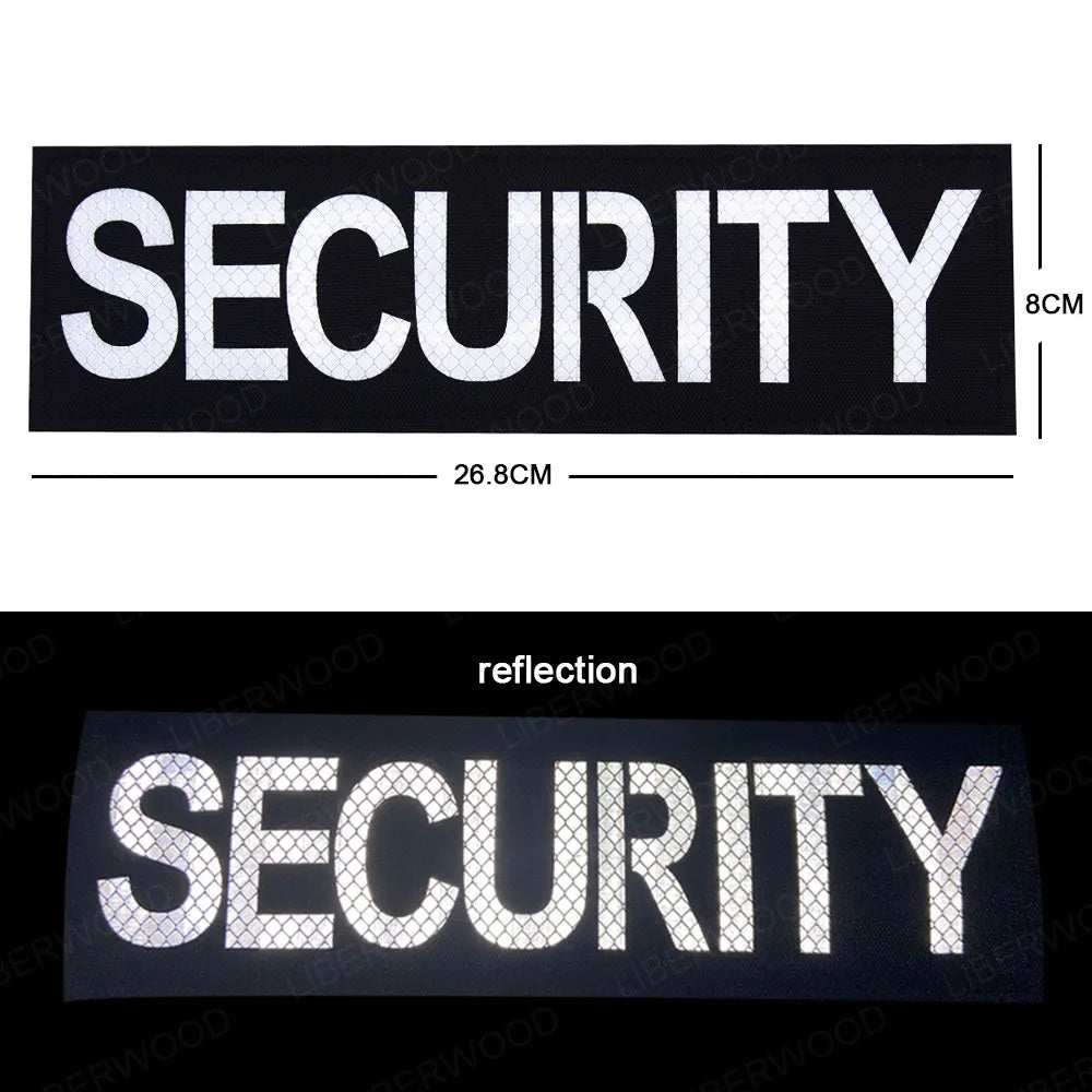 Reflective IR Security Patch with Hook & Loop Backing