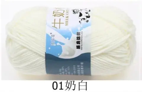 Milk Cotton Crochet Yarn – Soft, Durable Knitting Thread in 91 Colors
