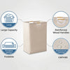 Foldable Cotton Laundry Basket with Handles