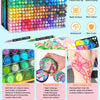 A set of 366 acrylic pens and markers in various vibrant colors for creative use