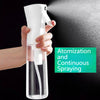 Continuous Mist Spray Bottle for Hair, Face & Makeup