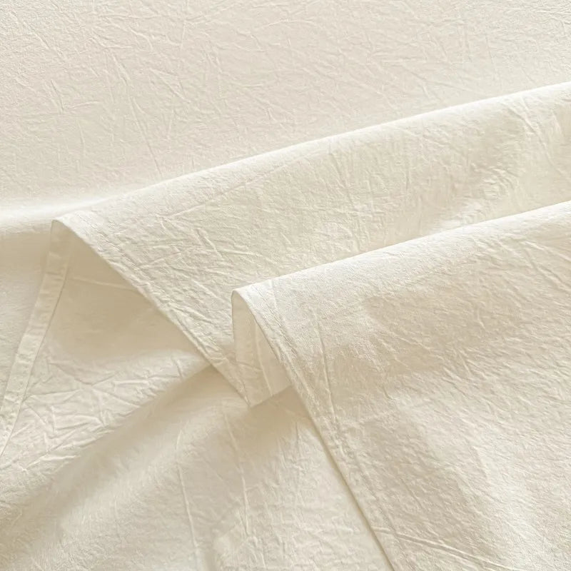Organic Cotton Percale Bed Sheet Set with Pillowcases