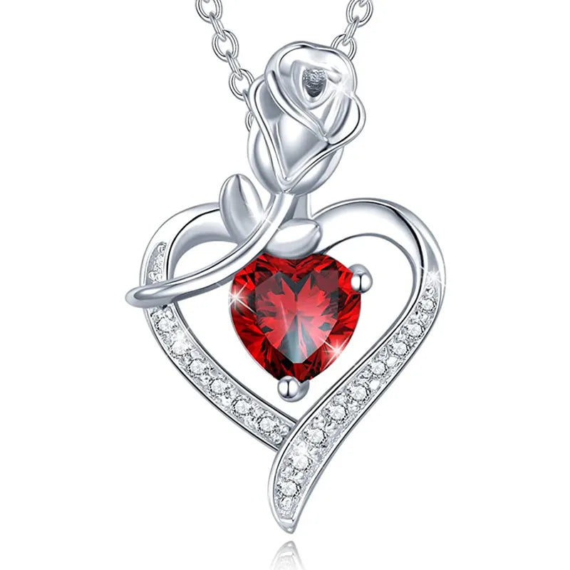 Elegant Heart Pendant Necklace
