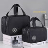 Large Capacity Double-Layer Travel Makeup Bag with Wet/Dry Separation