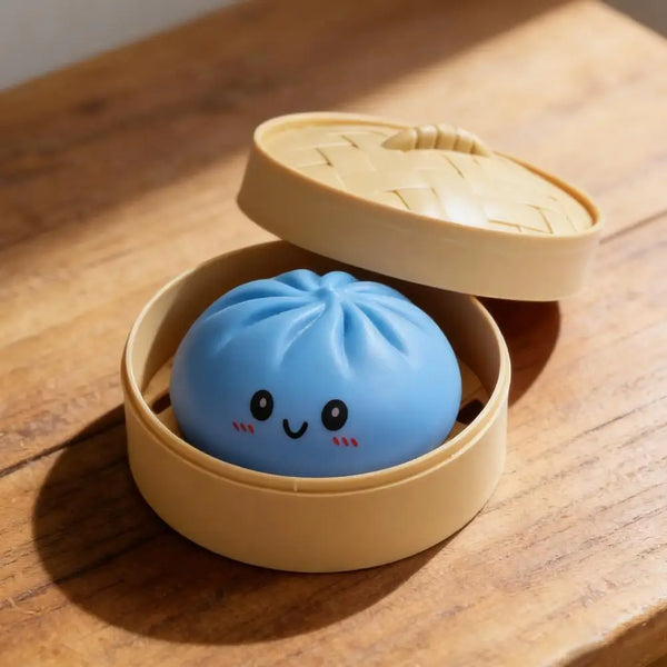 Realistic Steamed Bun Squishy Toy