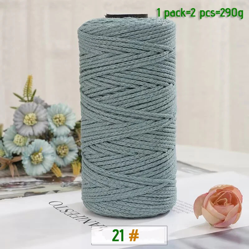 100% Cotton Hollow Yarn for Knitting & Crochet