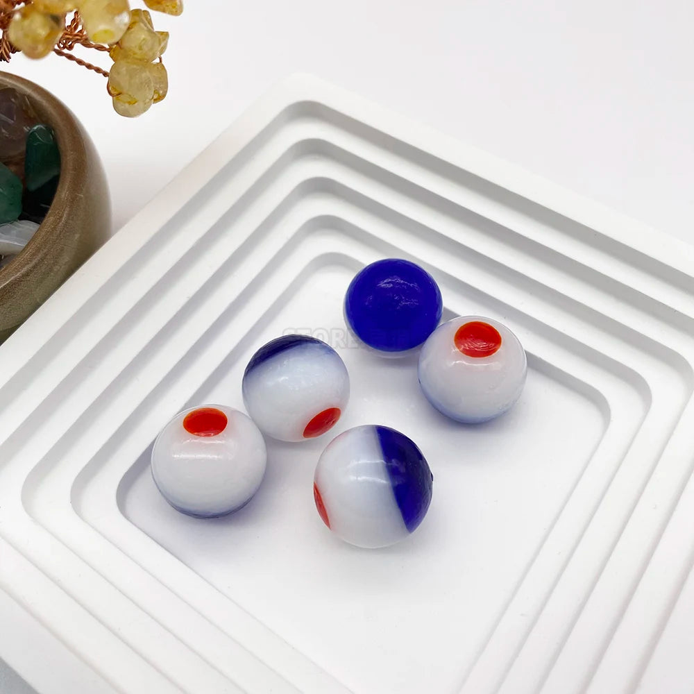 Handcrafted Glass Marbles Set for Games, Décor & Collecting