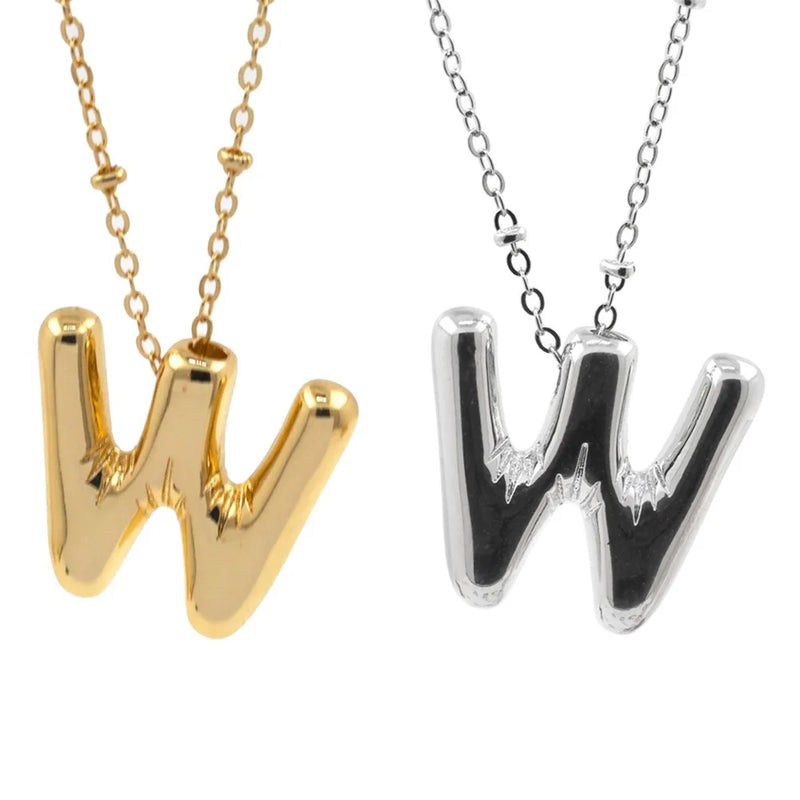 Personalized Initial Letter Pendant Necklace