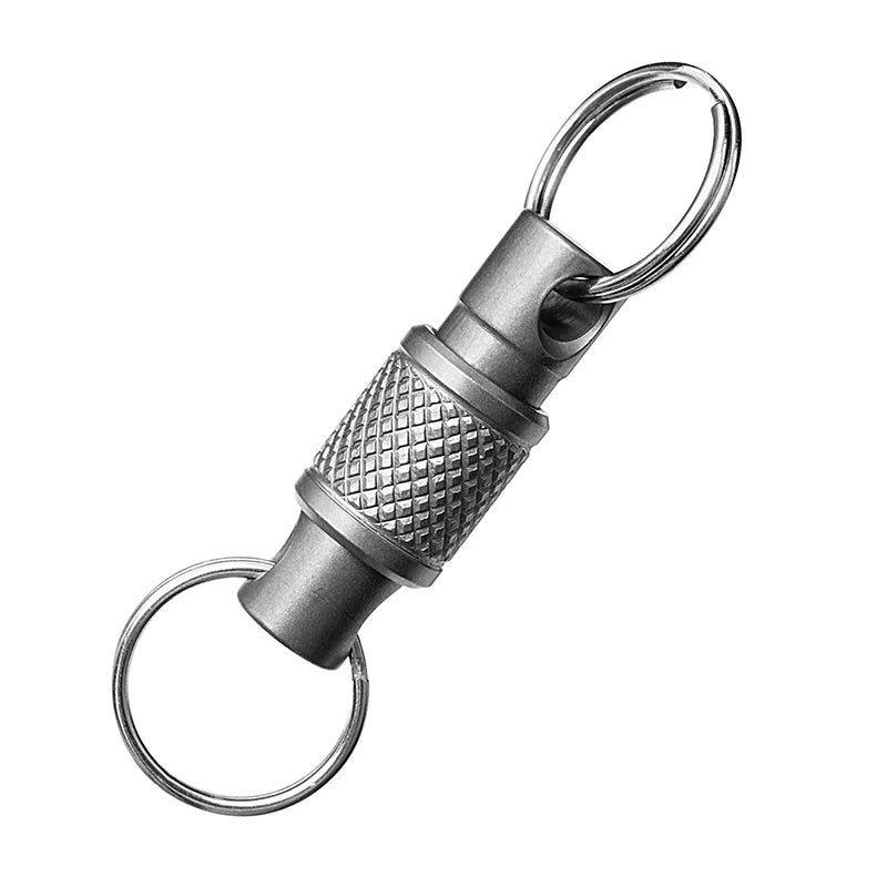Rotating Titanium Alloy Keychain Clip