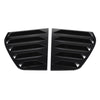 A pair of black side rear window louver shutter covers for VW Golf MK6/7/7.5/8.