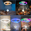 Smart LED Ceiling Fan with RGB Music Light & Speaker