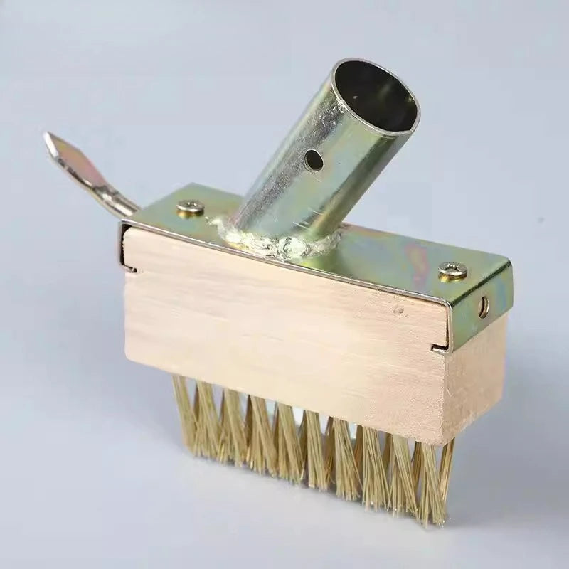 Long-Handle Steel Wire Garden Brush for Weeding and Ground Cleaning