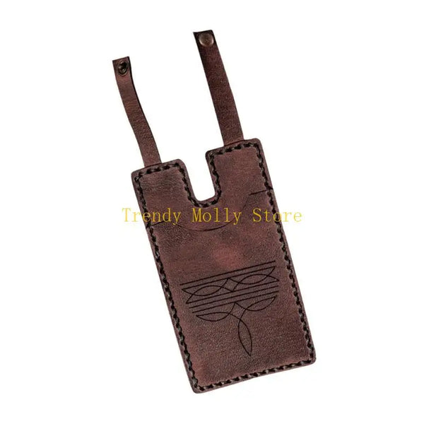 Portefeuille de type Western avec sangle de fermeture