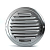Stainless steel round ventilation grille with horizontal slats