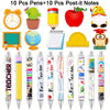 Teacher Appreciation Gift Set with Ballpoint Pens and Sticky Notes