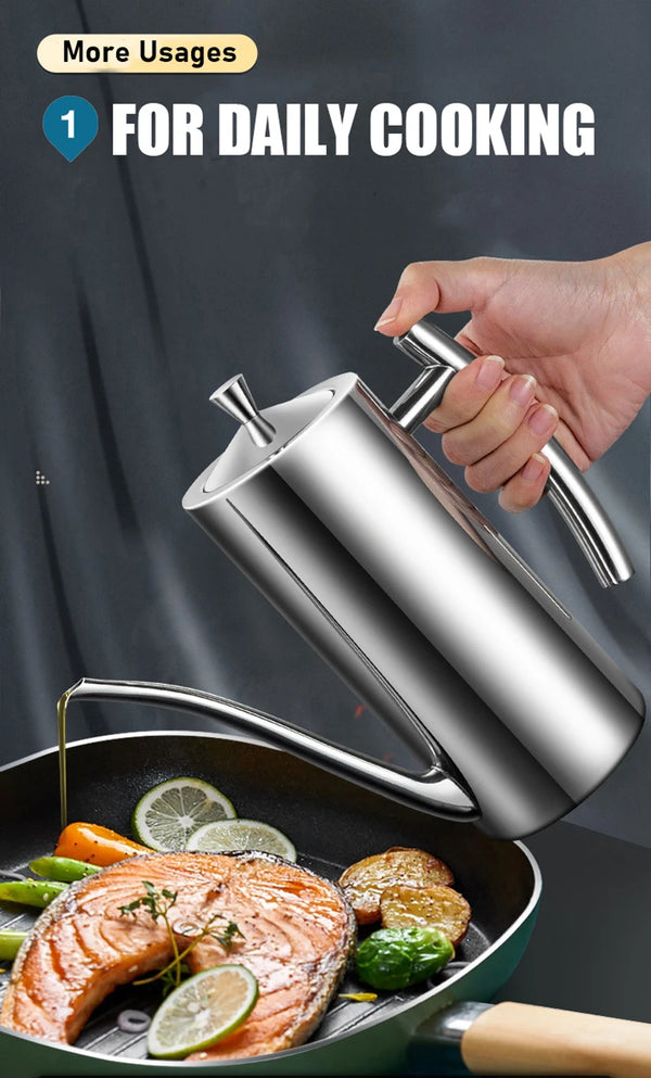 Stainless Steel Oil & Vinegar Dispenser Bottle