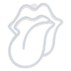 Clear silicone lip shape for a neon sign