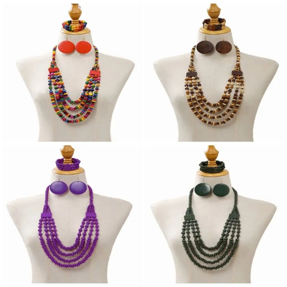 Set de Collar de Cuentas Encapa Bohemio