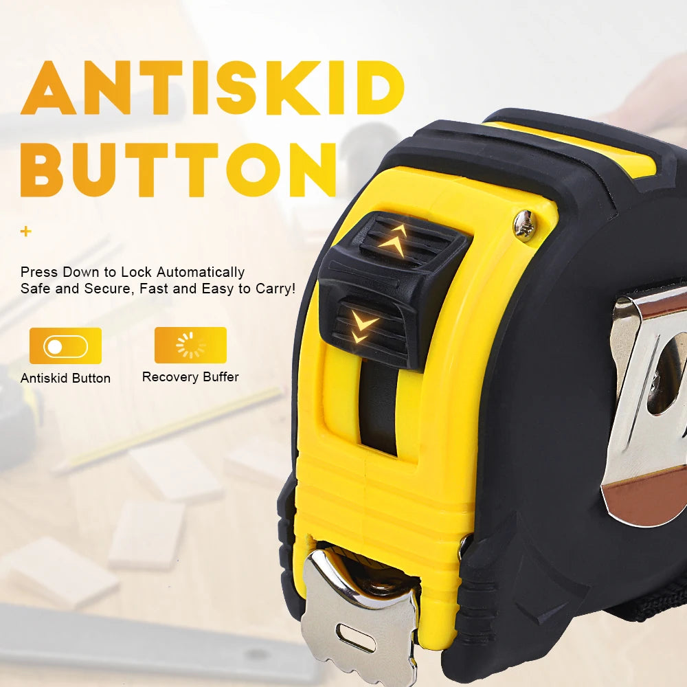 Dual-Scale Retractable Measuring Tape – Metric & Imperial, 3m/5m/7.5m