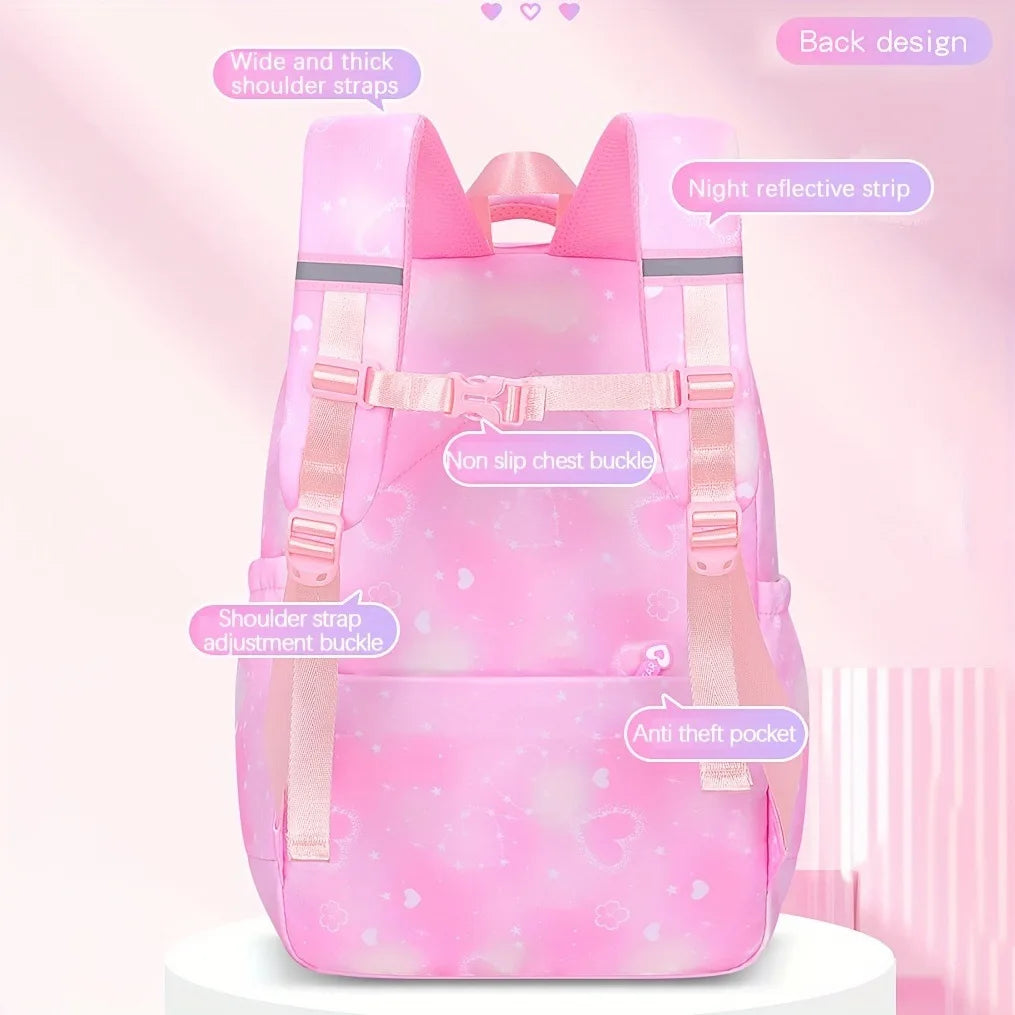 Sweet Cute 3-Piece School Backpack Set for Girls