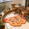 Butterfly-Shaped Plush Rug with Non-Slip Backing