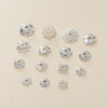 Decorative Flower Bead Caps for Jewelry Making – 50 Pack